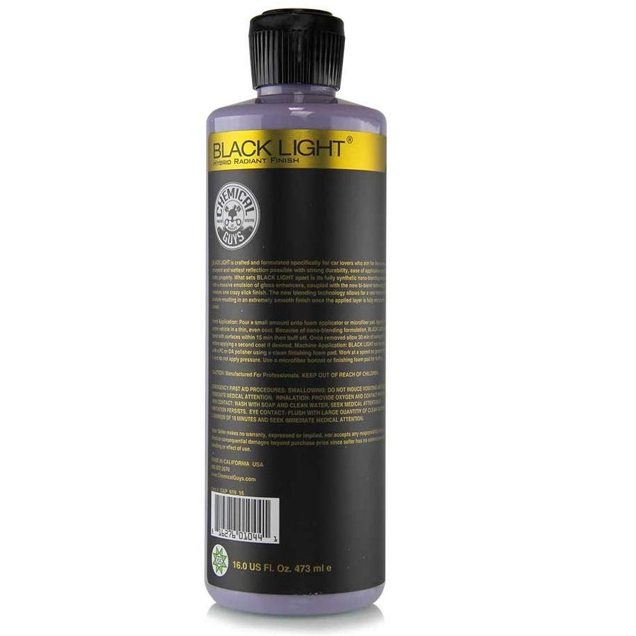 Chemical Guys Black Light Hybrid Radiant Finish Color Enhancer (16 fl oz)