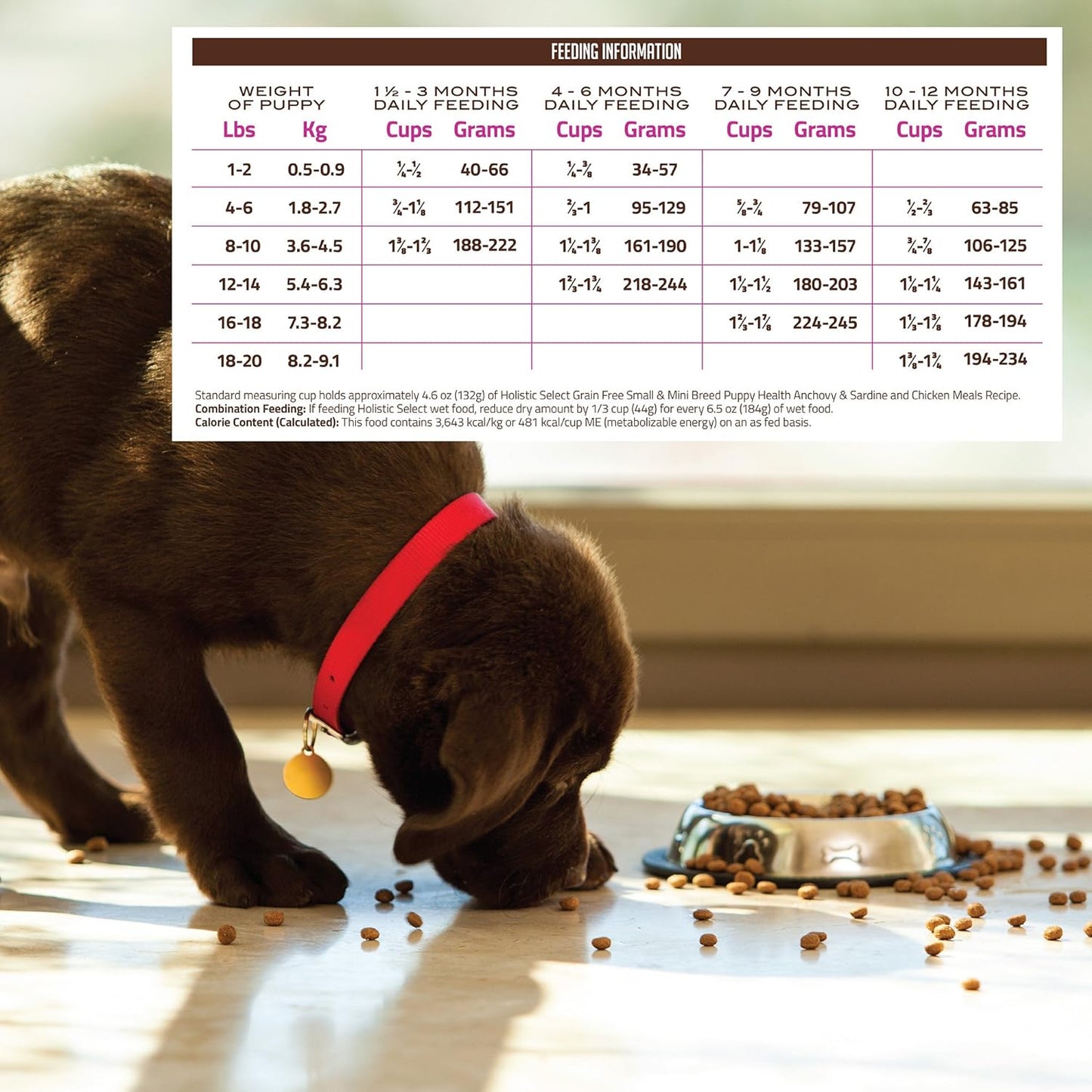 Holistic Select Dry Dog Food For Small & Mini Breed Puppies 1.81kg (4 lbs)