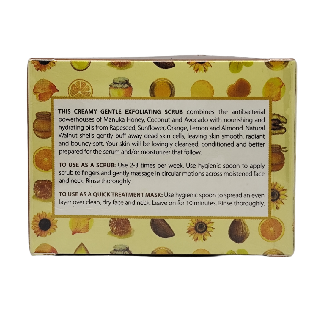 Lily Sado Creamy Honey Walnut Facial Scrub, 112 g / 4 oz.