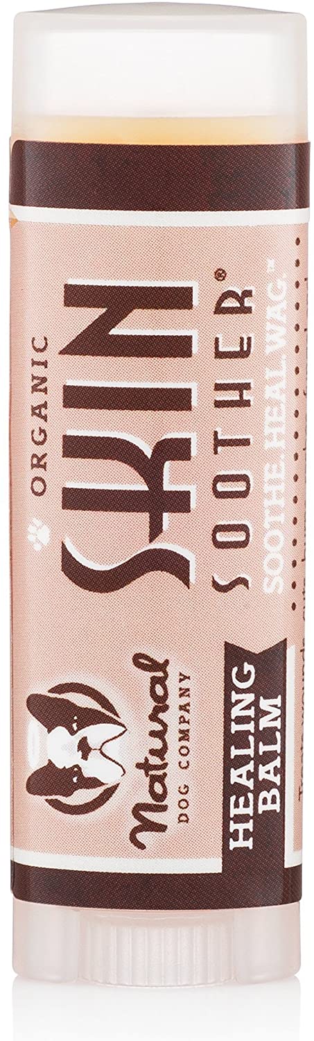 Natural Dog Company Skin Soother, All Natural Healing Balm for Dogs, Relieves Dry, Itchy Skin, Treats Skin Irritations 0.15 oz