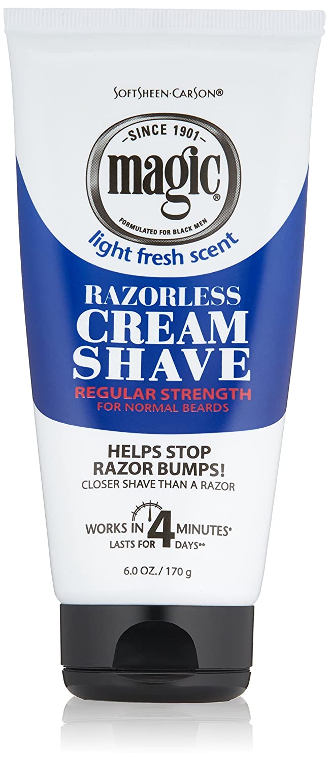 Softsheen Carson Magic Razorless Shave Cream Regular Strength, 6 oz