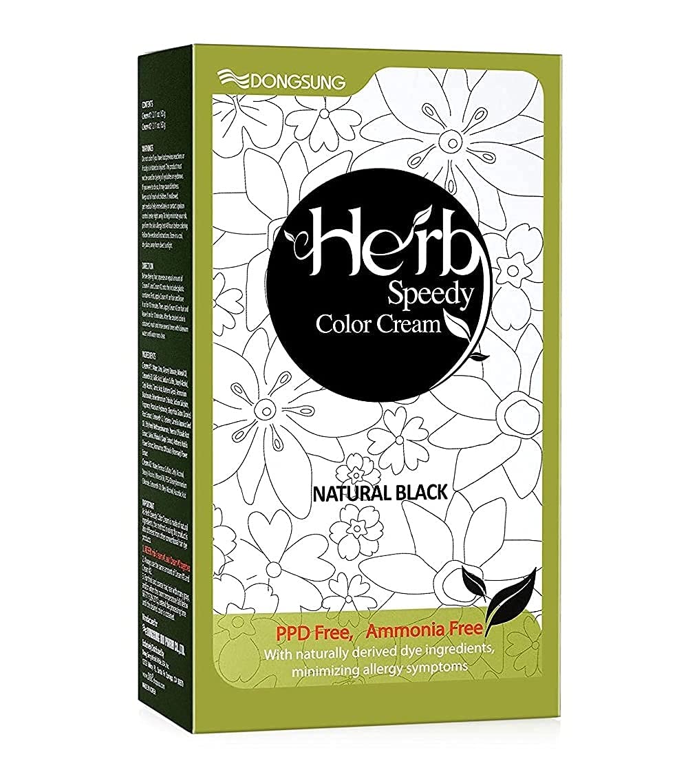 DONGSUNG Herb Speedy Hair Color Cream, PPD & Ammonia Off