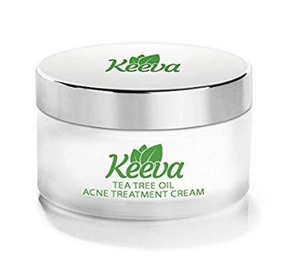Keeva Organics Acne Treatment Cream With Secret Tea Tree Oil Formula 2 oz