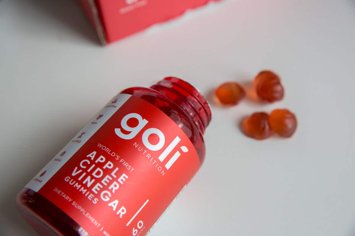 Goli Apple Cider Vinegar Gummies 60 ct Vegan, Organic, Non GMO, 1 Bottle