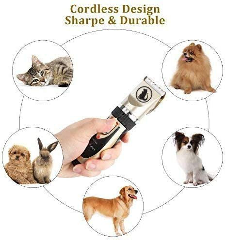 Ceenwes Imported from USA Low Noise Pet Clippers Rechargeable Dog Trimmer Cordless for Dogs and Cats