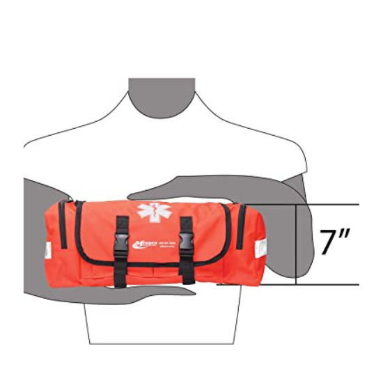 Mfasco Complete Emergency Response Trauma Bag First Aid Kit for Natural Disasters (Red) 13 x 9 x 6 inches 1 Bag