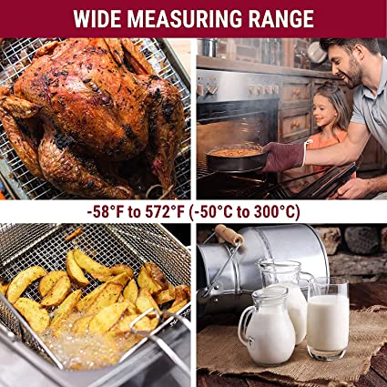 ThermoPro Ultra Fast Digital Food Thermometer TP03B Backlight and Magnetic Back COLOR MAY VARY