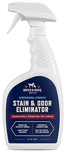 Rocco & Roxie Professional Strength Stain & Odor Eliminator Enzyme-Powered Pet Odor & Stain Remover for Dog and Cats Urine 32 fl. oz