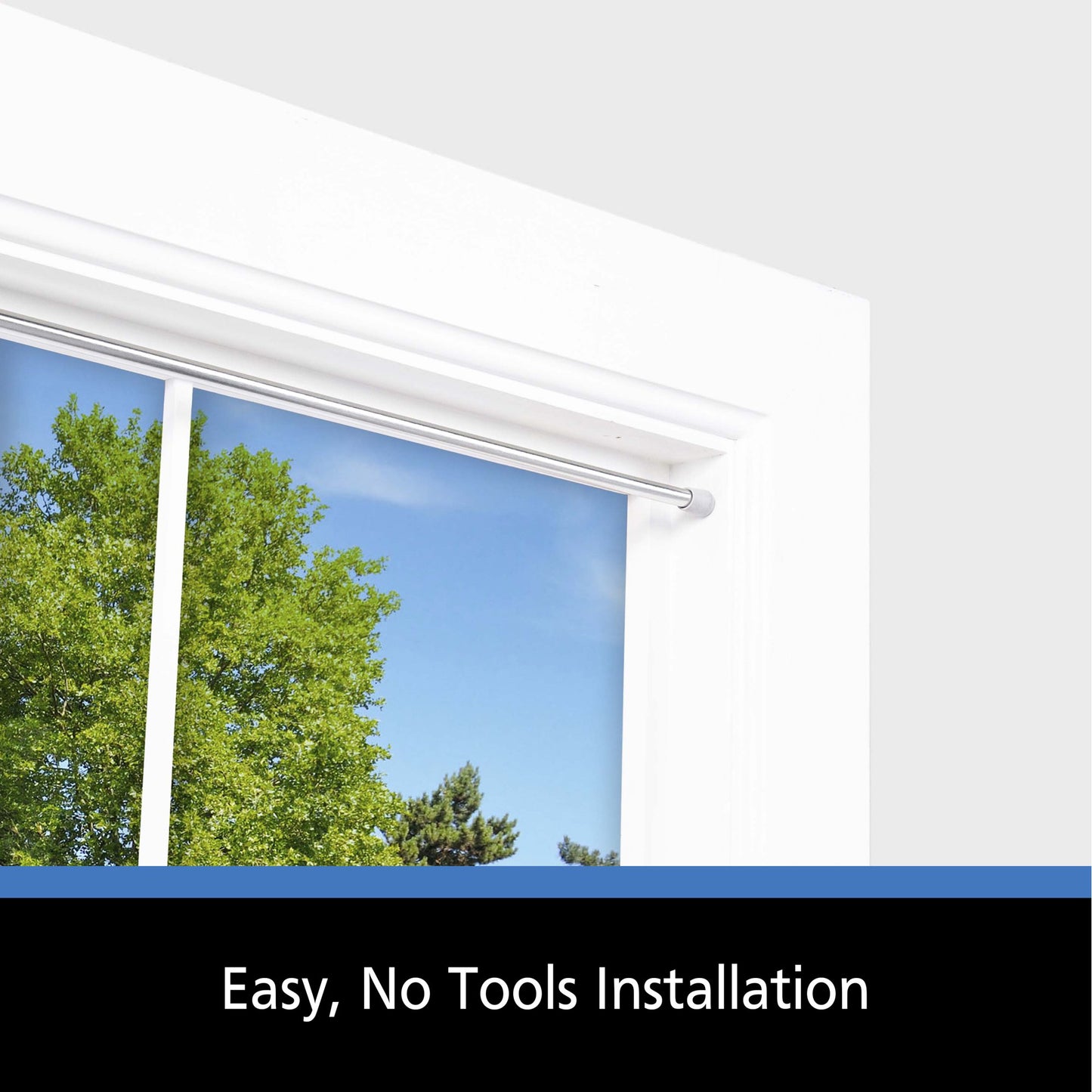 Mainstays 18-28 in. Adjustable Spring Tension Curtain Rod, 7/16 in. Diameter 1 Count