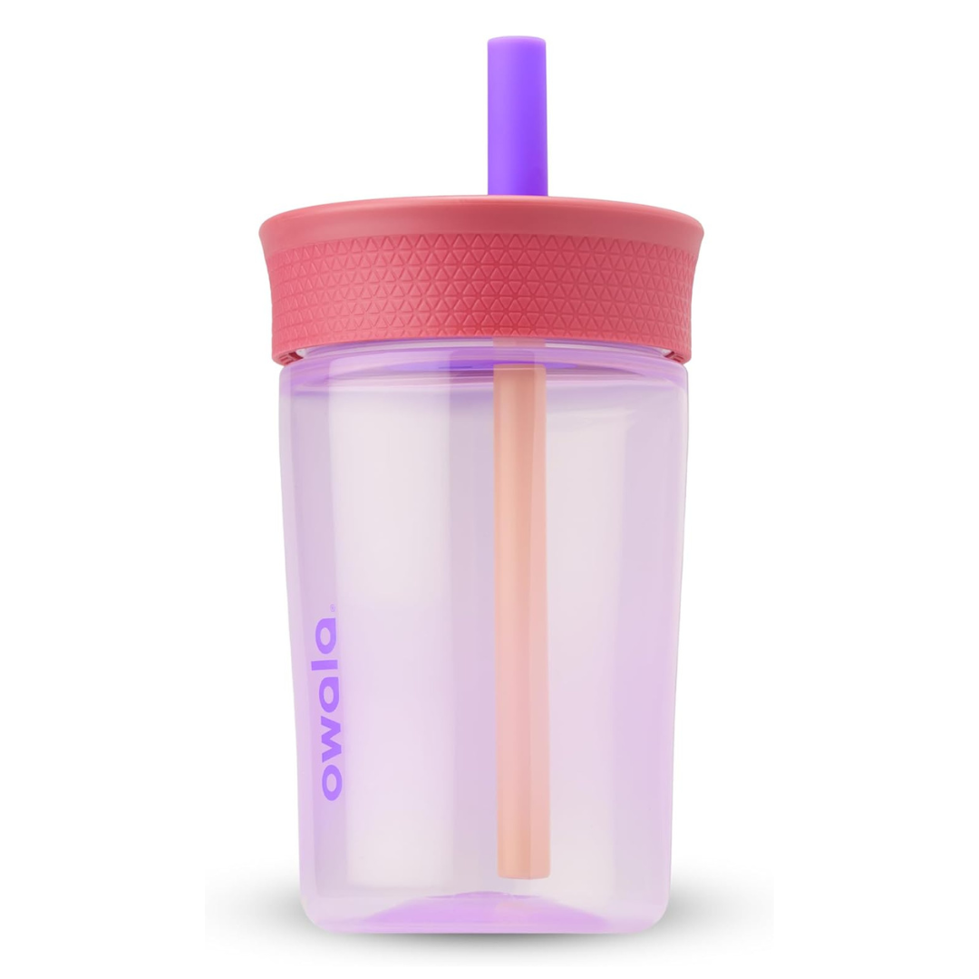 Owala Kids Plastic Tumbler with Spill Resistant Flexible Straw, 15 oz.