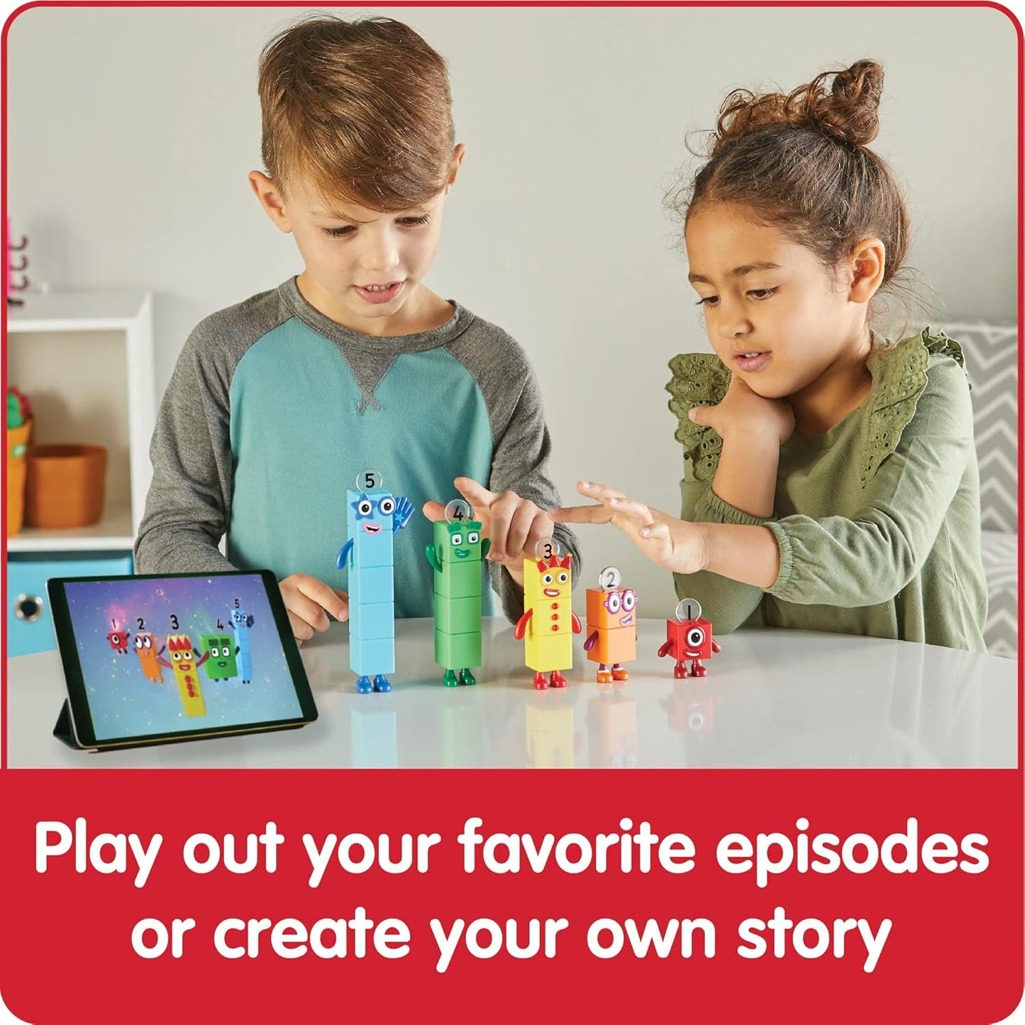 Hand2Mind 1 to 5 Number Blocks, 5 Pieces