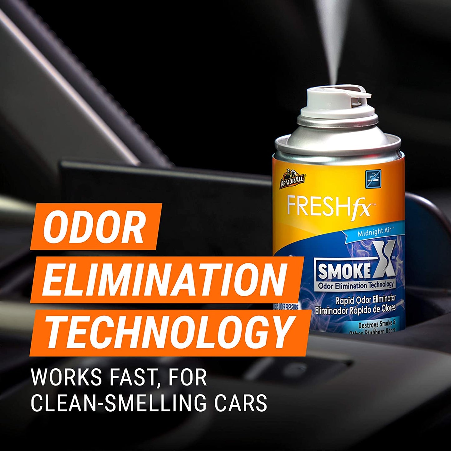 Armor All Smoke X Car Air Freshener and Purifier Midnight Air Scent 2oz