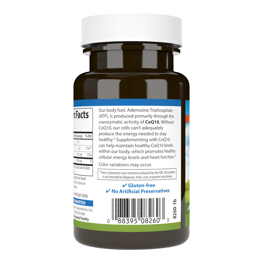 Carlson CoQ10 300 mg 30 Soft Gels Energy Production, Heart Function & Optimal Wellness