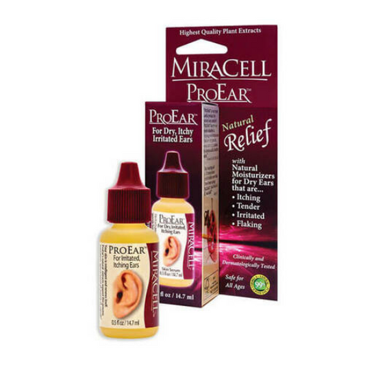 Miracell ProEar Natural Relief with Natural Moisturizer for Dry, Itchy, Irritated Ears 0.5 oz. / 14.7ml