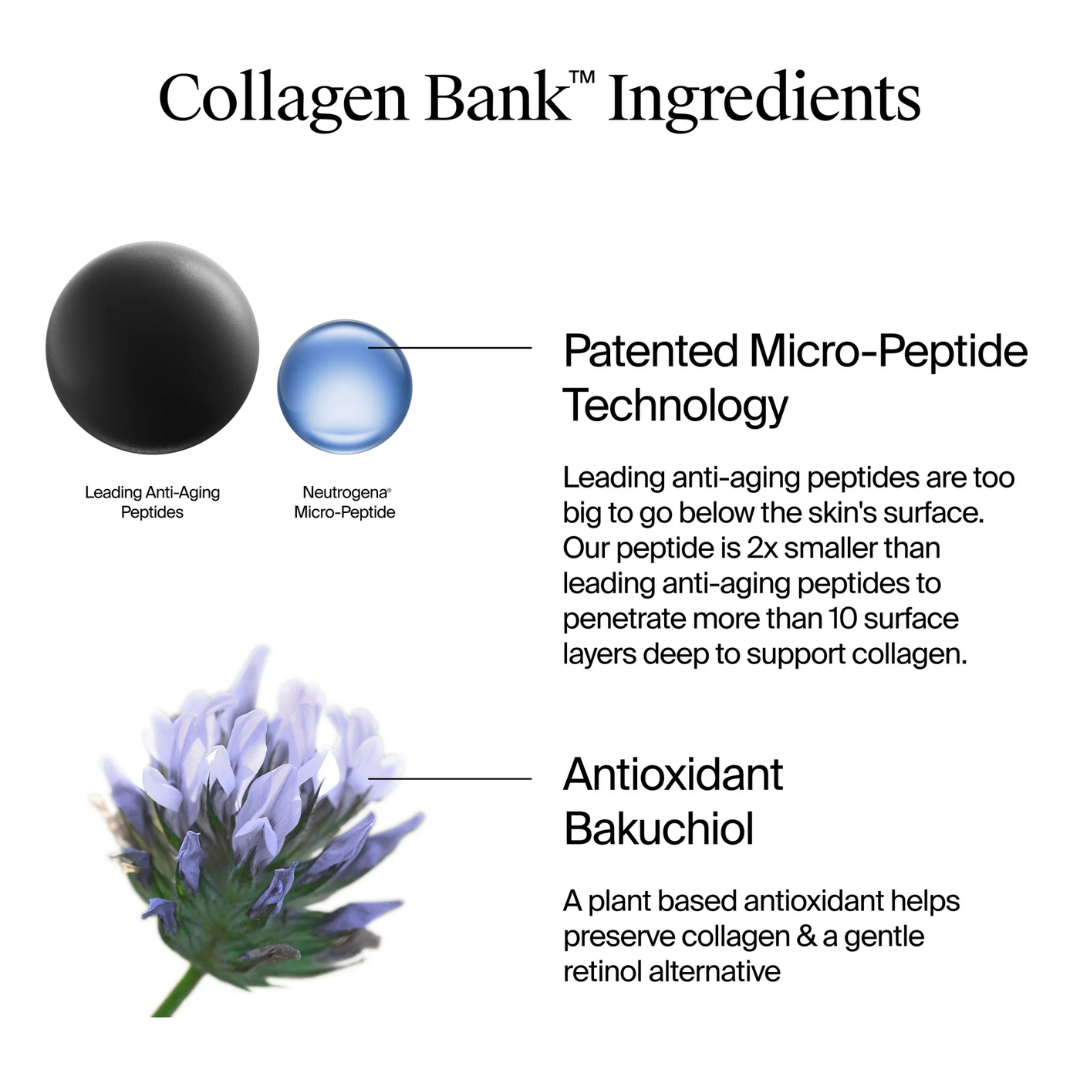 Neutrogena Collagen Bank Moisturizer Normal To Combination Skin, 2 fl oz / 59mL