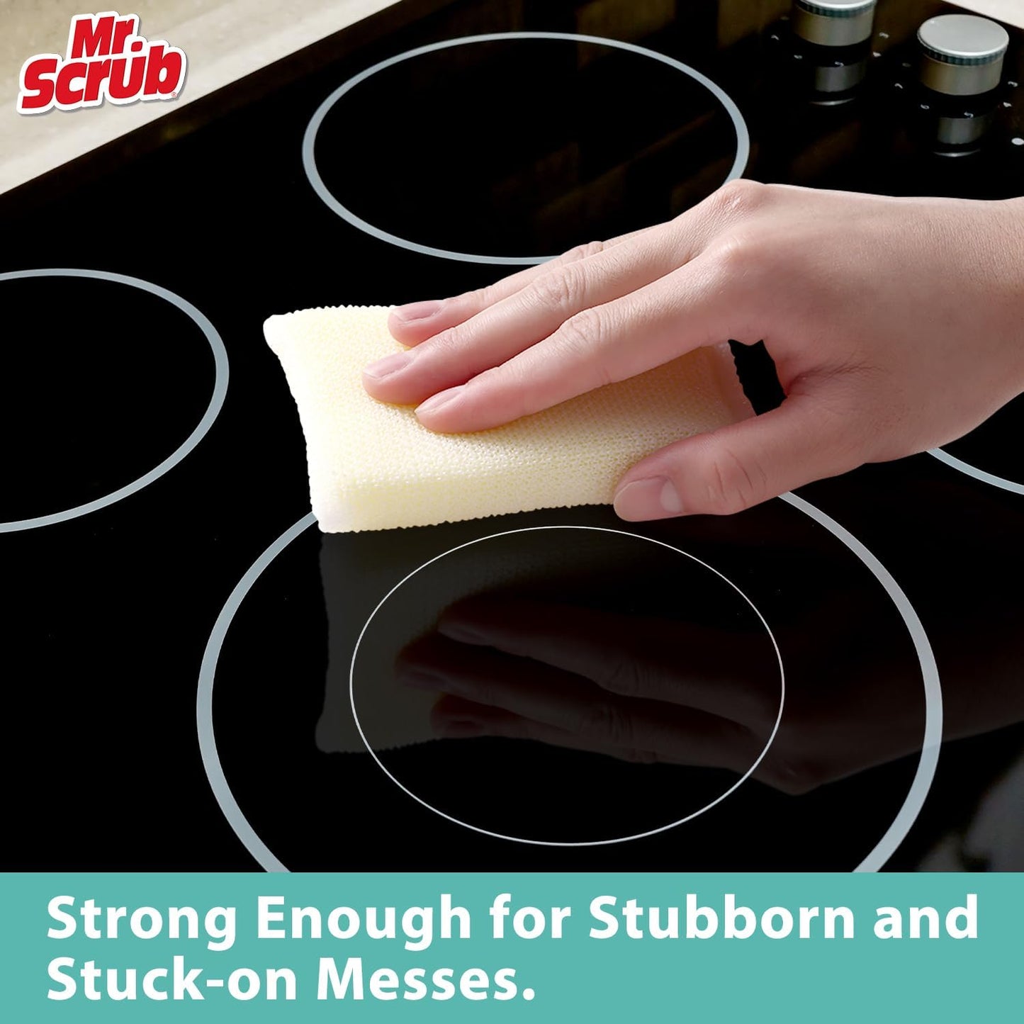 Mr. Scrub Non-Scratch Kitchen Scrub Sponge, 12 Pads