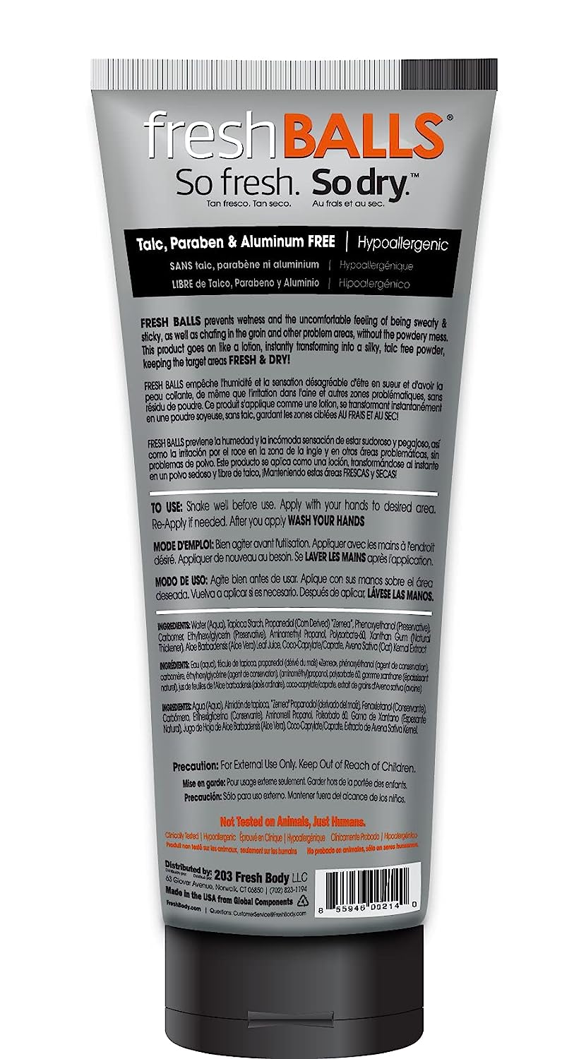 Fresh Body FB - Fresh Balls Lotion Hygiene For Groin Area - 100ml / 3.4 fl oz