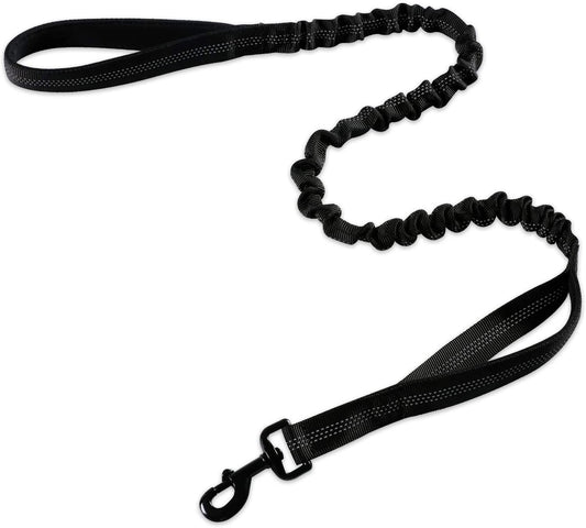 Rabbitgoo Tactical Bungee Dog Leash, 37 inches to 49 inches long for Small Medium Dogs, Black