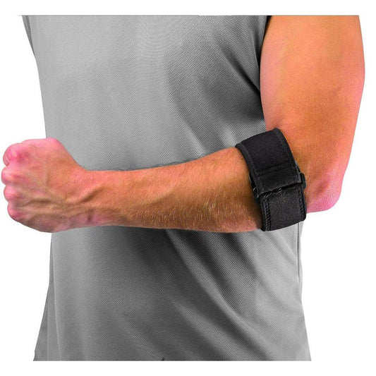 Mueller Advanced Tennis Elbow Support, Black, One Size Fits Most