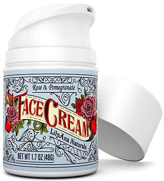 LilyAna Naturals Face Cream Moisturizer, Natural Anti Aging Skin Care 1.7 oz (48 g)