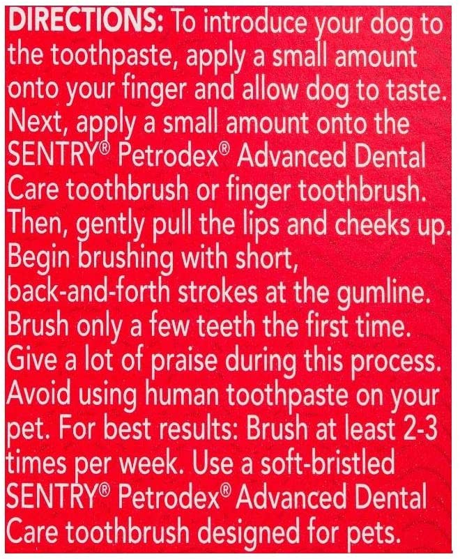 Petrodex Enzymatic Toothpaste for Dogs, Helps Reduce Tartar & Plaque Buildup, Poultry Flavor, 175 g