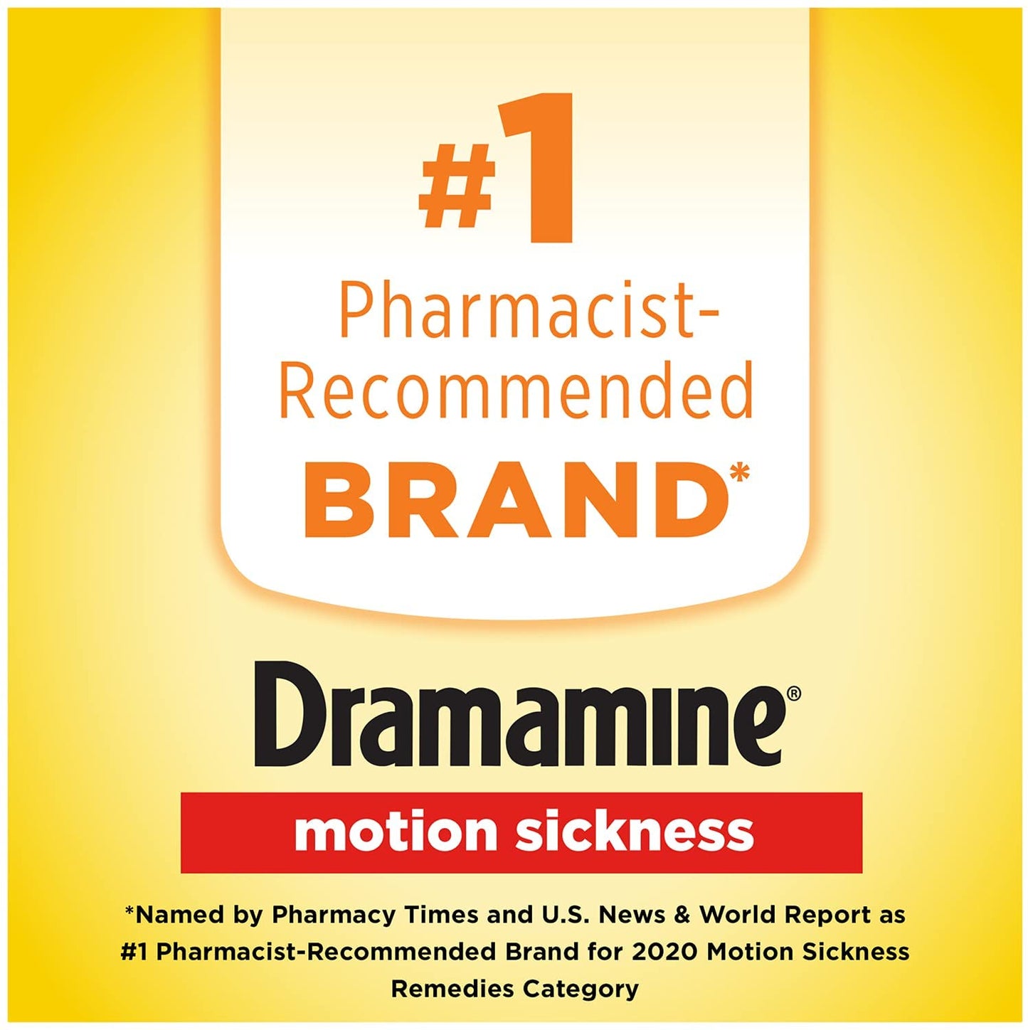 Dramamine All Day Less Drowsy 25 mg Motion Sickness Relief, 8 Tablets