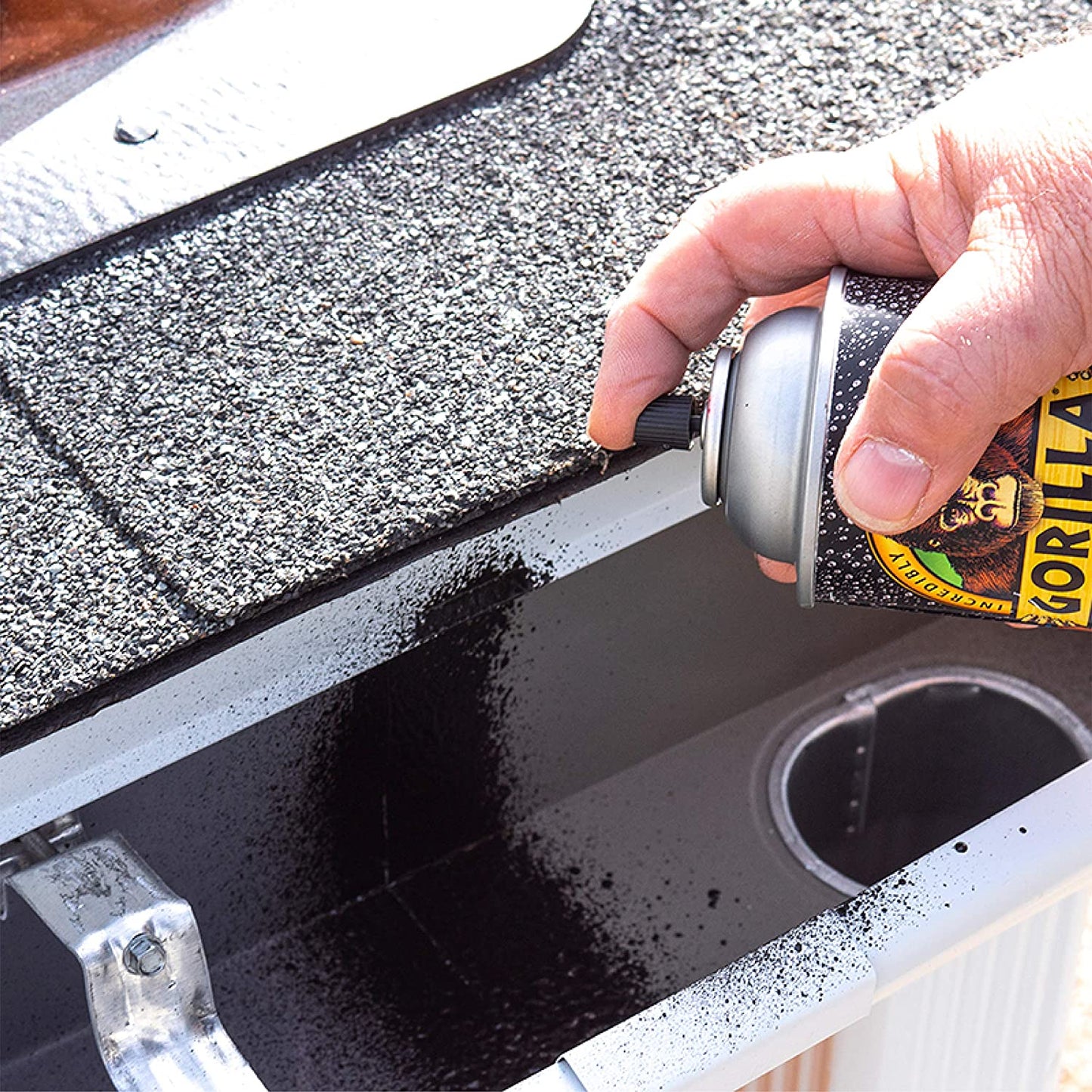 Gorilla Waterproof Patch And Seal Rubberized Sealant Spray Black 16 oz