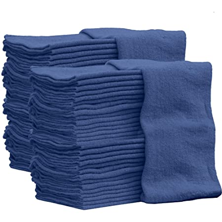 Surgical Cotton Huck Towels Blue 15" x 25" Pack of 12