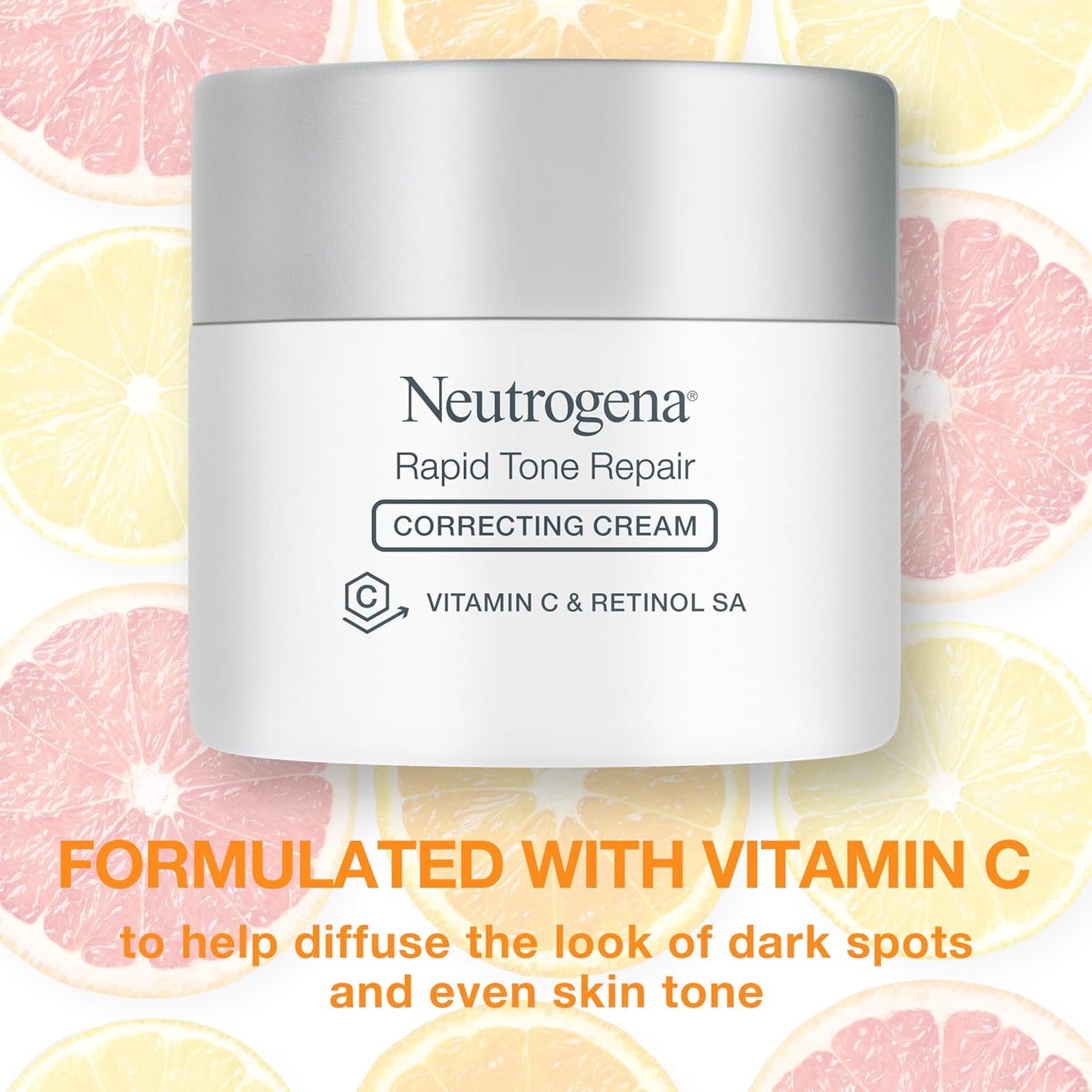 Neutrogena Rapid Tone Repair Retinol + Vitamin C Correcting Cream, 48 g / 1.7 oz.