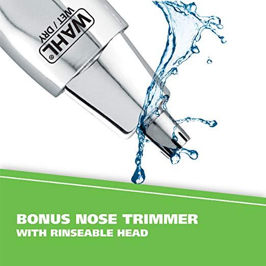 Wahl Model 5622 Groomsman Rechargeable Beard, Mustache, Hair & Nose Hair Trimmer for Detailing & Grooming