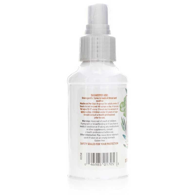 Quantum Health TheraZinc Immune Support Throat Spray Peppermint Flavor, 4 fl.oz / 118ml