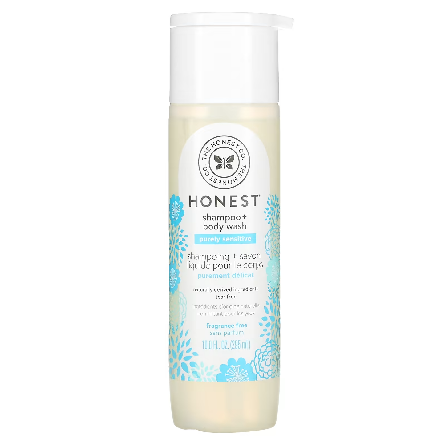The Honest Co. Shampoo + Body Wash Shampoing + Savon Purely Sensitive (10 Fl Oz / 295ml) Packaging may vary