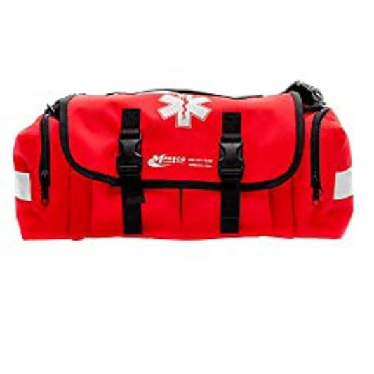 Mfasco Complete Emergency Response Trauma Bag First Aid Kit for Natural Disasters (Red) 13 x 9 x 6 inches 1 Bag