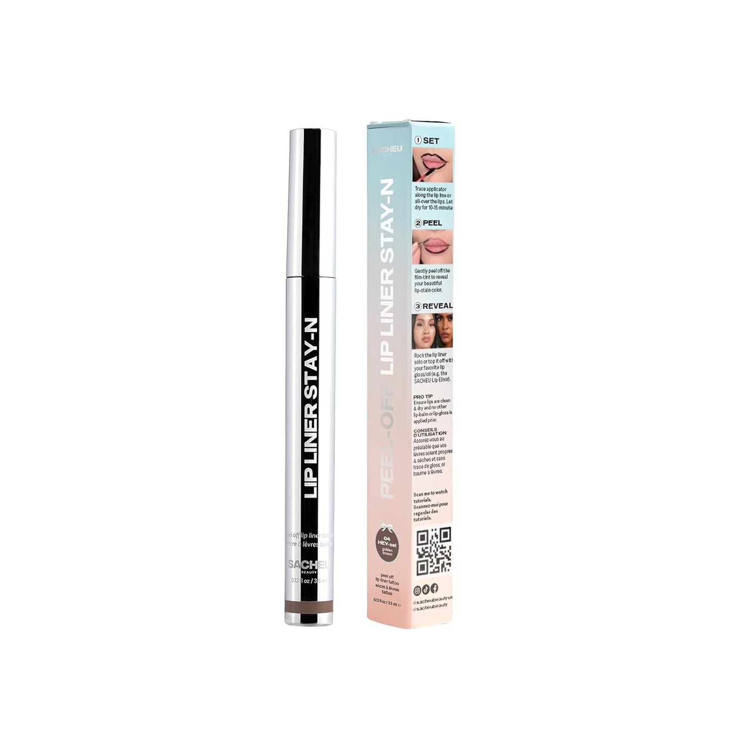 Sacheu Peel-off Lip Liners Stay-in, 3.5 ml / 0.12 fl oz