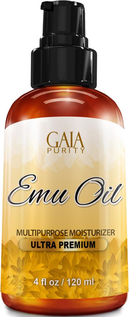 GAIA Purity Emu Oil Multipurpose Moisturizer, Ultra Premium, 4 fl.oz / 120ml