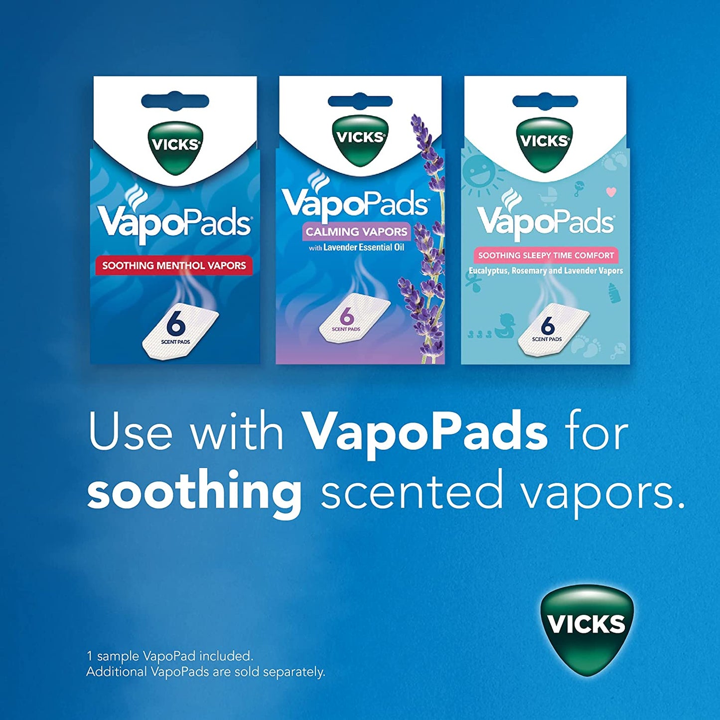 Vicks Sinus Inhaler Non-Medicated Steam Relief with One Sample Pad VIH200V2/VIH200V3/VIH200WMV1