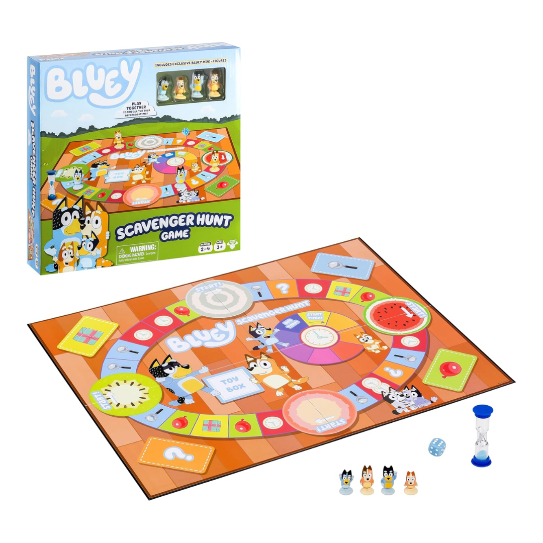 Bluey Scavenger Hunt Board Game 2-4 Players (Ages 3+)