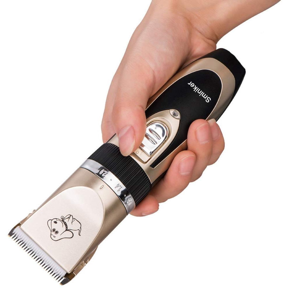 Sminiker Pet Hair Clipper Pro, Professional Rechargeable Cordless Grooming Clippers Pet Grooming Kit