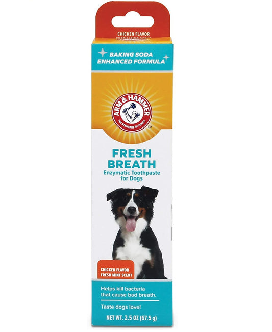 Arm & Hammer Dog Dental Care Toothpaste for Dogs, Chicken Flavor 2.5 oz Fresh Breath
