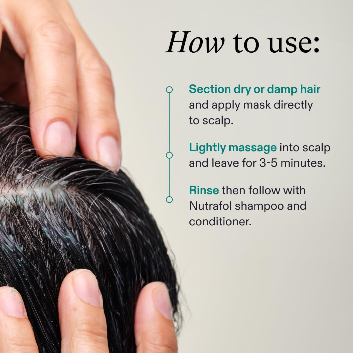 Nutrafol Build-Up Blocker Scalp Microbiome Exfoliating Mask 4 fl oz / 120ml