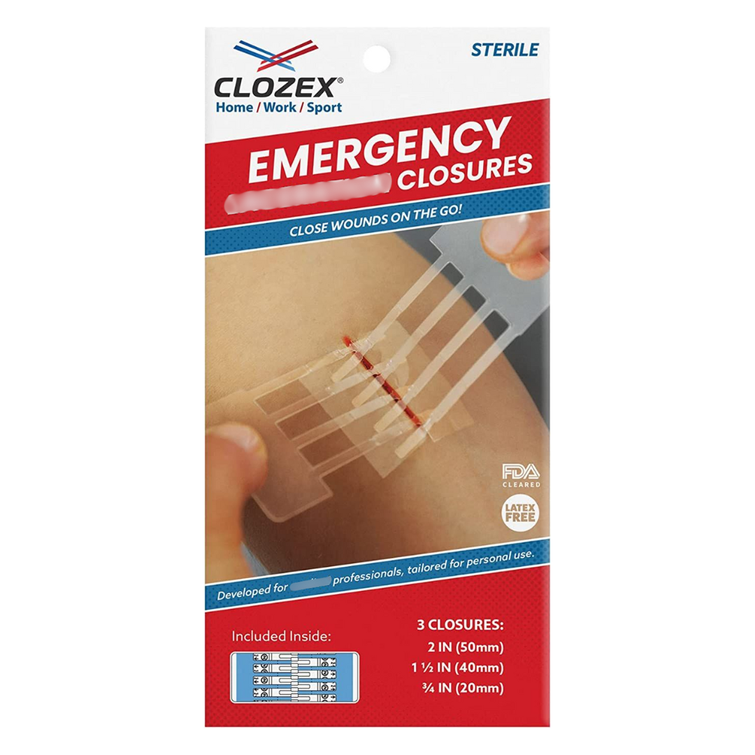 Clozex Emergency Wound Closures, 3 Sizes