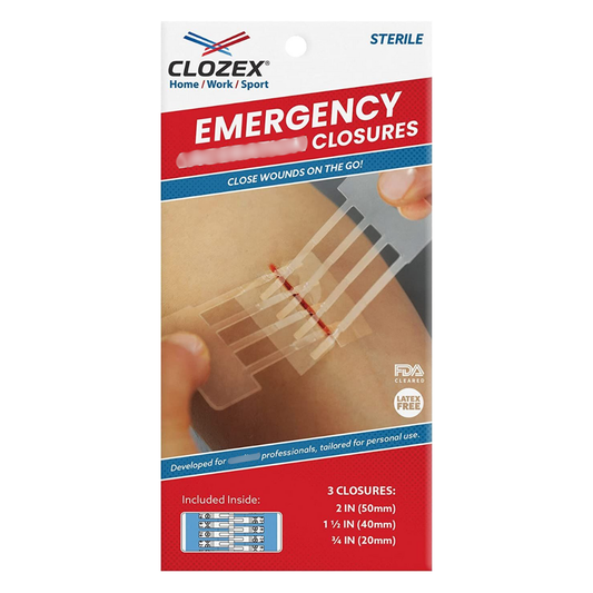 Clozex Emergency Wound Closures, 3 Sizes