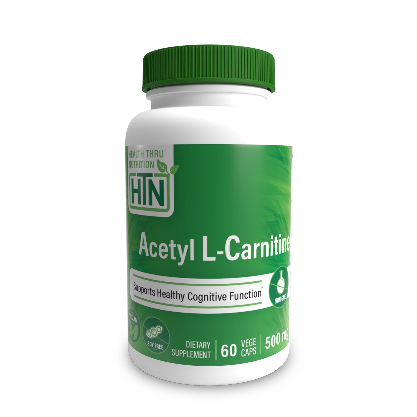 EXPIRY 04/2025 Health Thru Nutrition Acetyl L-Carnitine 500mg (NON-GMO) 60 Vegecaps Energy