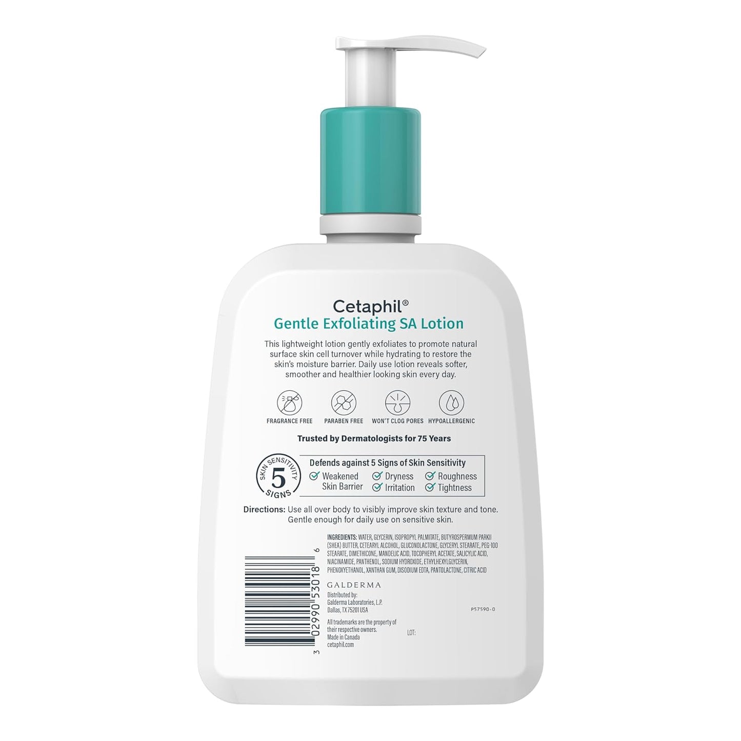 Cetaphil Gentle Exfoliating SA Lotion for All Skin Types, 473 ml / 16 fl. oz.