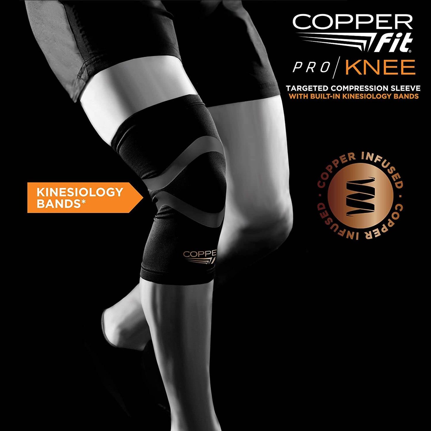 Copper Fit Pro Series Knee Compression Sleeve (Color May Vary) - Medium
