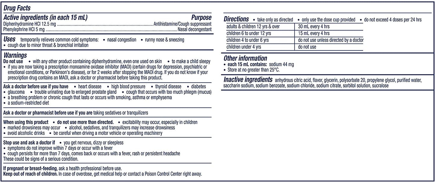 Vicks Children's Cough and Congestion Night Relief, 6 fl.oz / 177ml