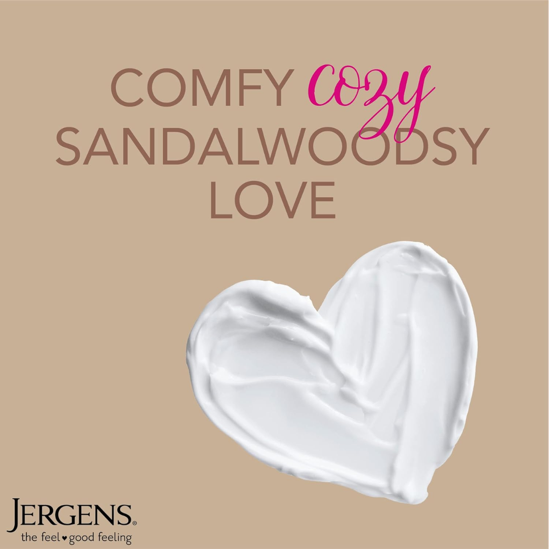 Jergens Sandalwood Comforting Lotion with Warm Spice Essential Oil 7 fl. oz. (207mL)