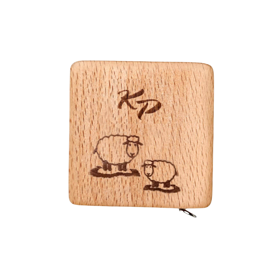 KnitPro Accessories Retractable Beech Wood Tape Measure