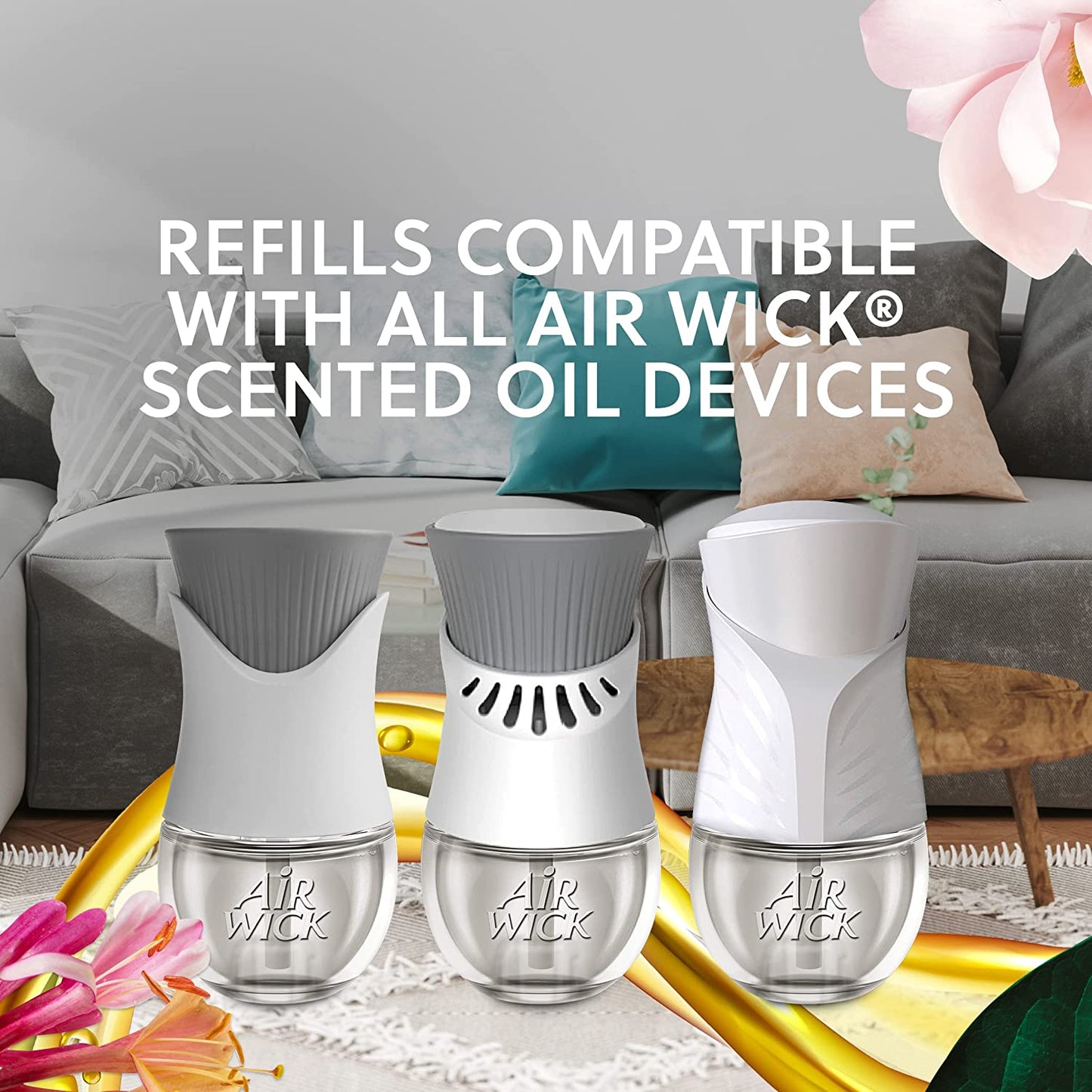 Air Wick Scented Oil Infused with Natural Essential Oils Lavender & Chamomile 1 Warmer + 1 Refill 20ml / 0.67 fl oz