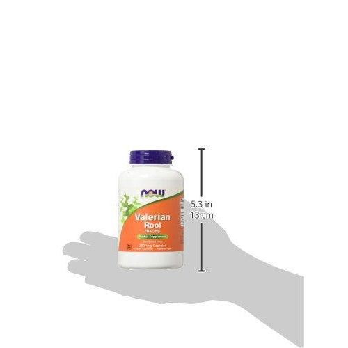 NOW Valerian Root 500 mg, Herbal Supplement 250 Veg Capsules